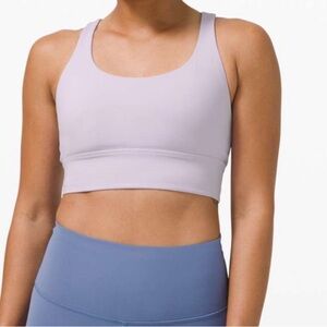 Lululemon Energy Bra Long Line Lavender Dew